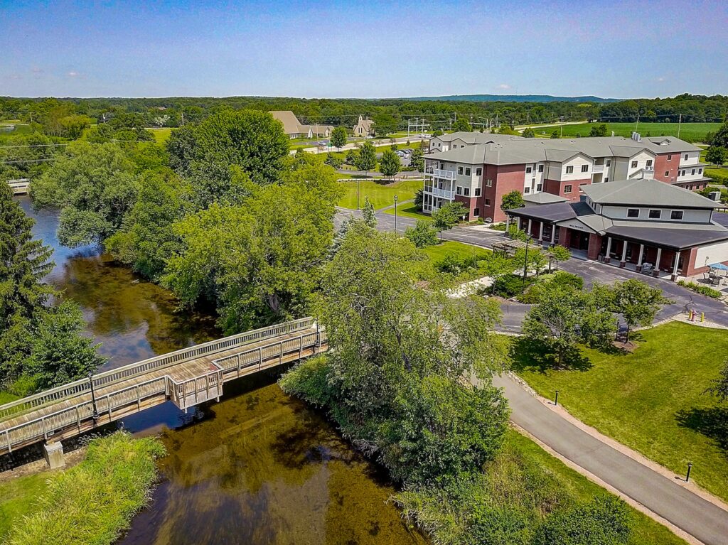 Aerial Photo of Three Pillars campus