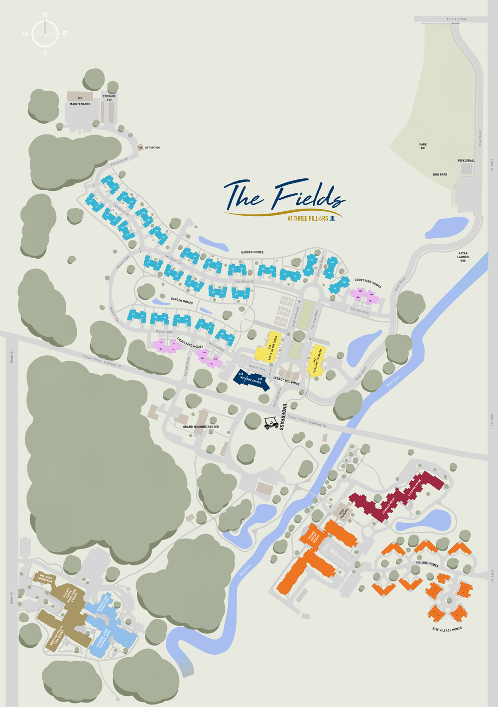The Fields at three pillars