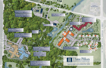 Three Pillars Campus Map