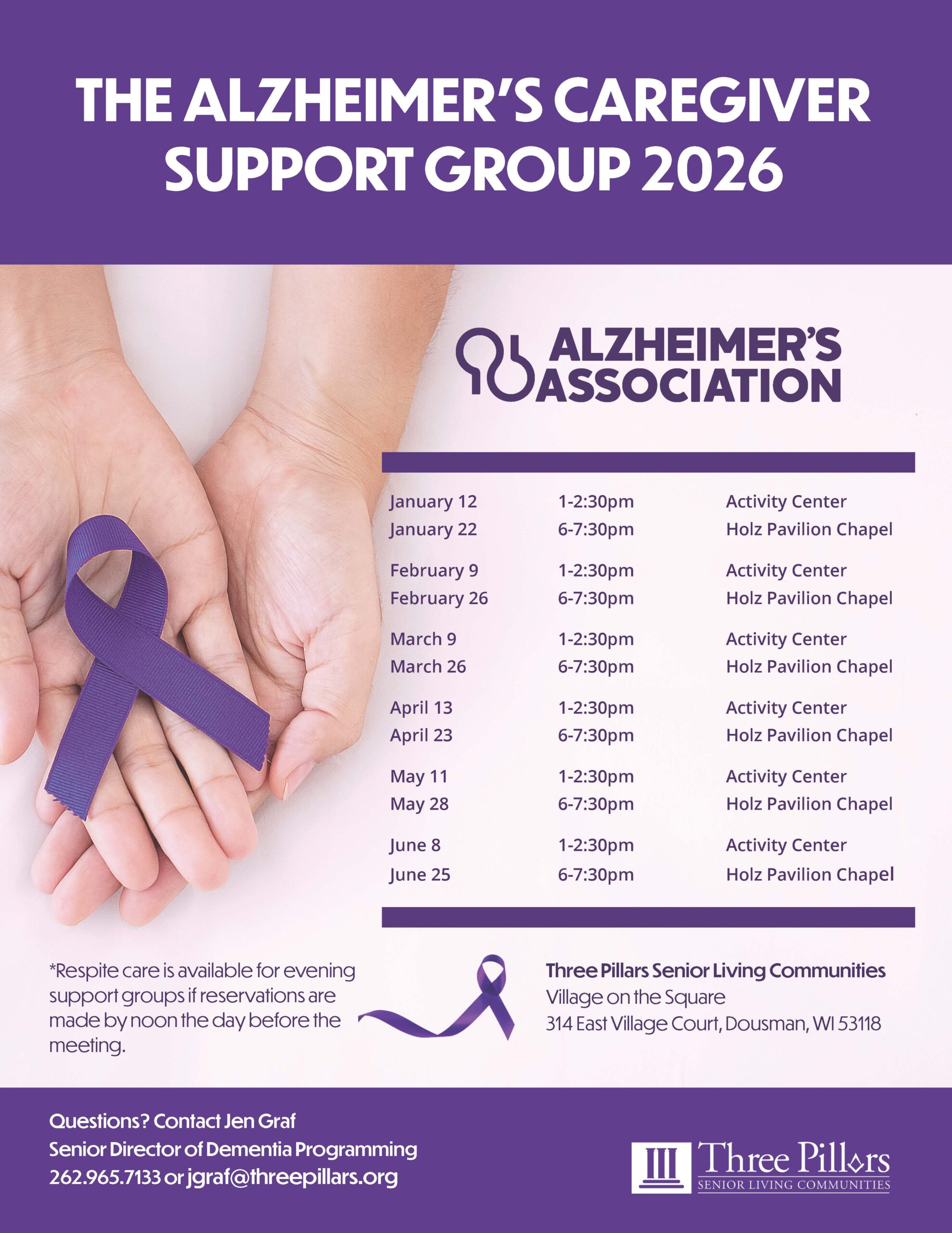 Three Pillars Senior Living Communities Alzheimer's support