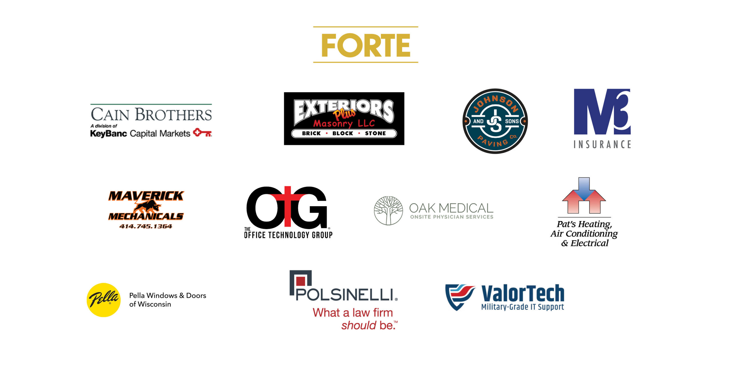 2026 Gala - Forte Sponsors