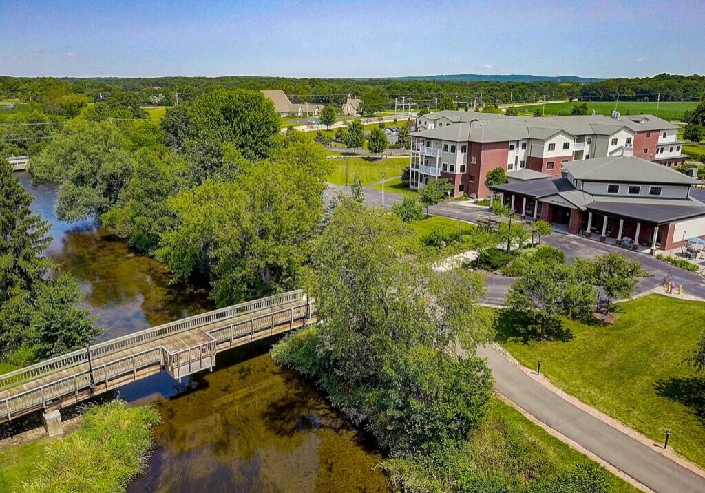 Aerial Photo of Three Pillars campus