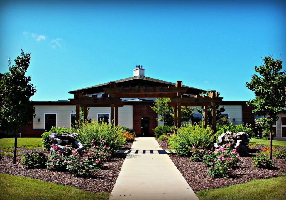 Entrance to chapel at assisted living facility
