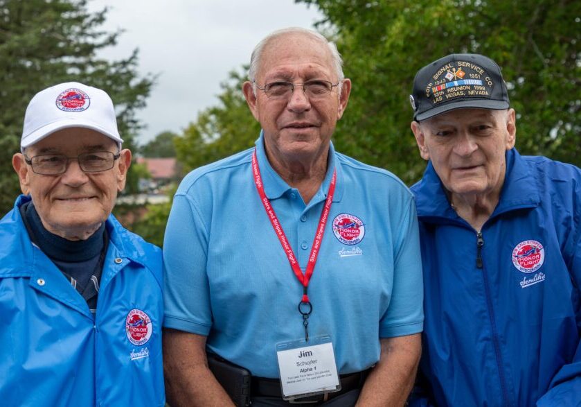 Three Pillars residents Wayne, Jim, and Gene